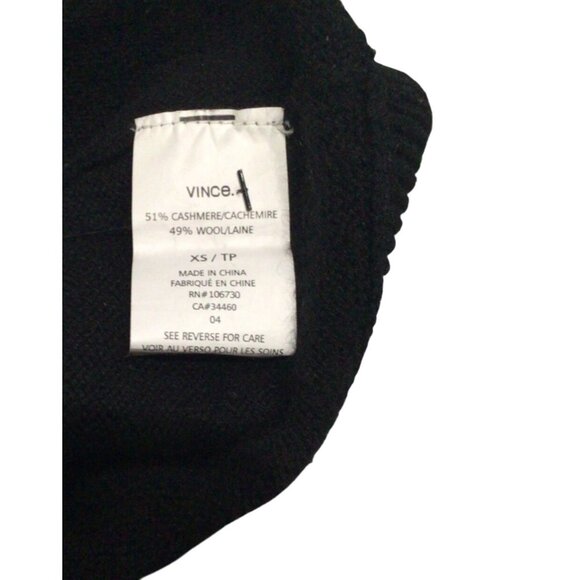 Vince Knit Cashmere Wool Hoodie in Black - Picture 5 of 5